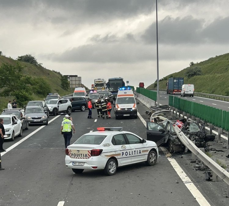 Accident rutier pe Autostrada A2 București-Constanța