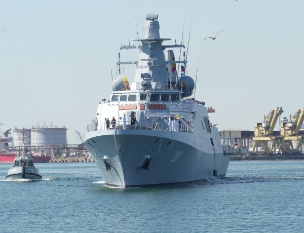 Noua corvetă a Forţelor Navale Române a ajuns în România