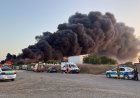 Incendiu de amploare la un centru de colectare mase plastice, la ieșire din Lumina. A fost emis mesaj Ro-Alert.