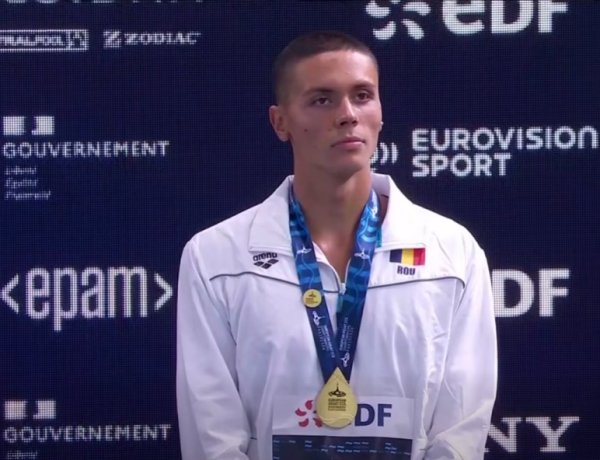 David Popovici, aur şi la 200 metri liber la Europenele de la Paris