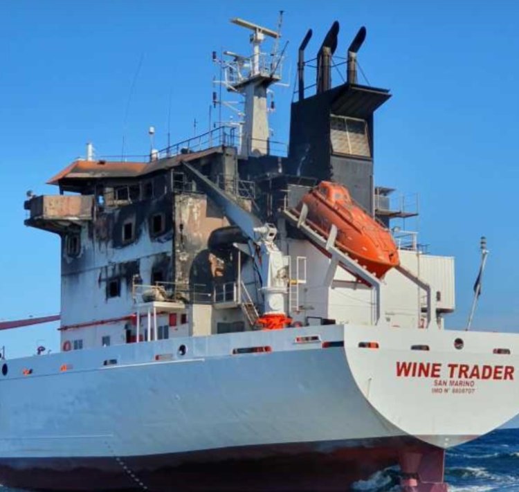 Doar unul din cei cinci marinari de pe nava Wide Trader a rămas internat